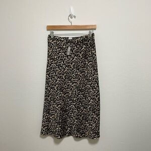 NWTs J. Crew Factory Leopard Print Skirt Size XS